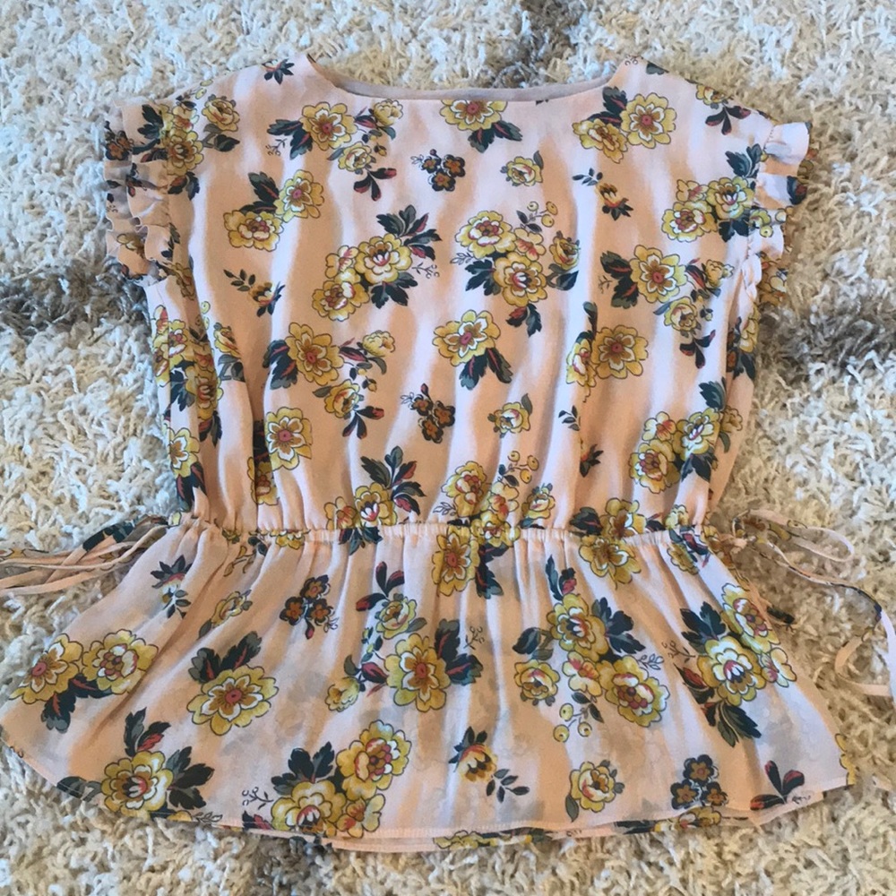 LOFT floral blouse